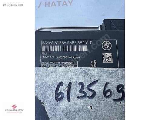 BMW F10 F11 F13 AYDINLATMA FRM BEYNİ 9383694 6992947 FRM 3