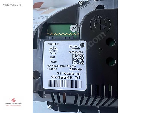 BMW F10 F12 G01 GÖSTERGE PANELİ 9249345-01 9249345 2119956-06