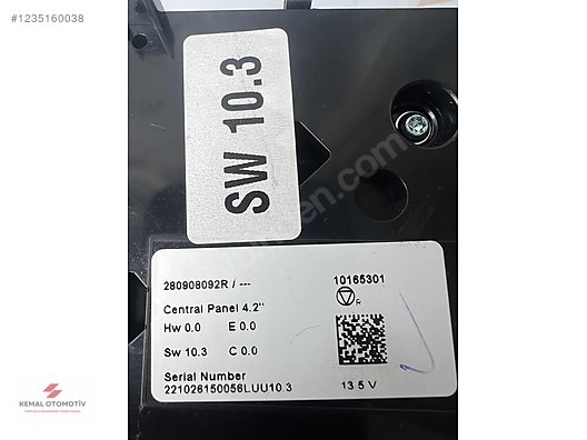 RENAULT MEGANE 4 KLİMATRONİK KONTROL PANELİ VE TEYP 280908092R