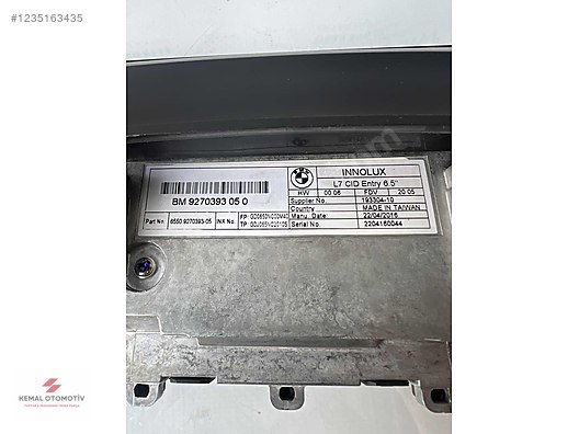 BMW F30 F31 F32 F36 LCI NBT MONİTÖR EKRAN 9270393 05 0