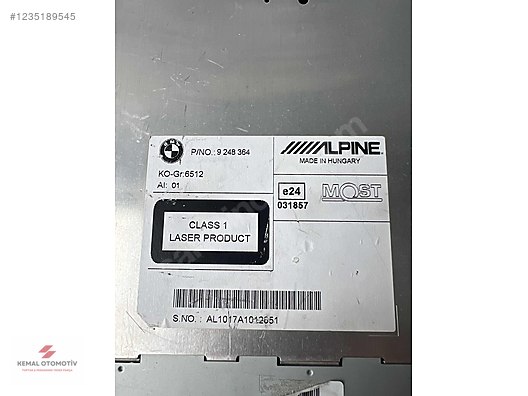 BMW ALPINE F10 F11 F12 F02 RADYO TEYP CD ÇALAR BEYNİ 9248364