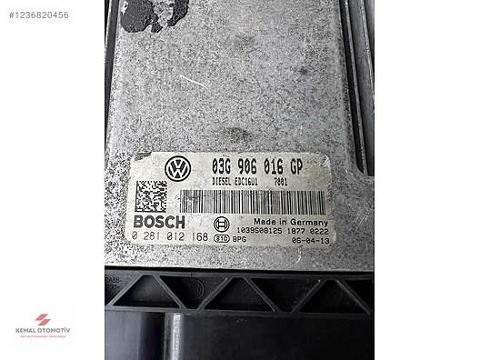 VW CADDY A4 2.0TDI MOTOR BEYNİ 03G906016GP 03G906016 0281012168