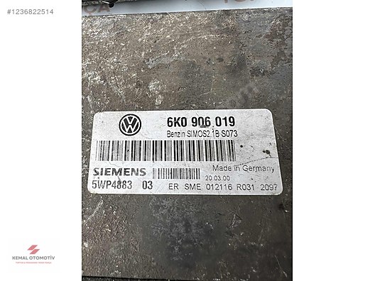 GOLF 4 POLO IBIZA AKL 1.6 MOTOR BEYNİ 6K0906019 5WP4883