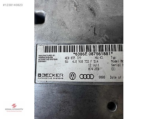 AUDI Q7 A8 A6 MMI KONTROL BEYNİ 4E0035729 4L0910732 F HARMAN