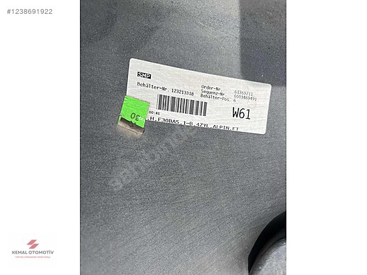 BMW F30 F31 ARKA TAMPON ALPIN İNCİ BEYAZ