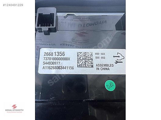 OPEL INSIGNIA COSMO HAYALET TEYP EKRANI 26681356 544930977