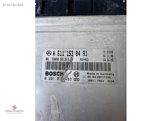 MERCEDES A6111530491 CR2.35 2.2L 0281011483 313 CDI MOTOR BEYNİ