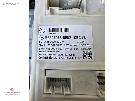 MERCEDES W117 W176 W246 A B CLA BODY BCM BEYNİ A1569003203