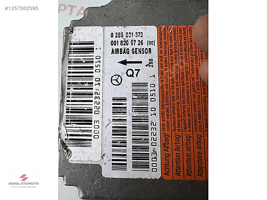 MERCEDES W203 W208 W209 AIRBAG BEYNİ Q7 0285001373 0018209726