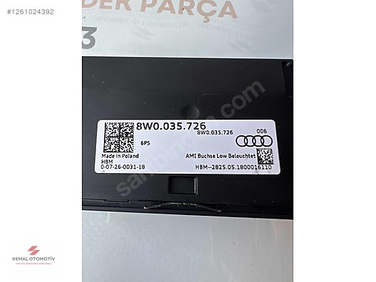 AUDI A4 A5 USB AUX ŞARJ PORTU 8W0035726