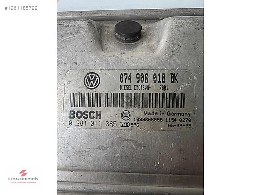 VW VOLT LT 2.5TDI MOTOR BEYNİ 074906018BK 0281011385 EDC15VM+