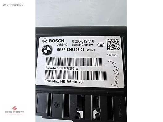 BMW F30 F31 F32 F33 F80 F20 AIRBAG BEYNİ 9348726 0285012518