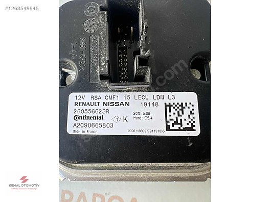 MEGANE 4 CLIO 5 KADJAR TALISMAN CAPTUR FAR BEYNİ 260556623R