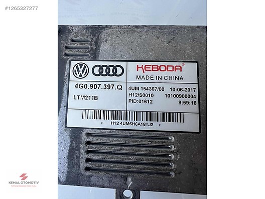 AUDI Q3 A3 A6 LED XENON FAR BEYNİ 4G0907397Q