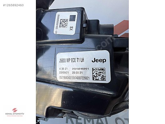 JEEP COMPASS SOL STOP (CAM HASARLI) 2025010201 J5600 MP ECE