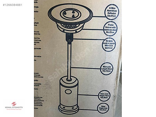 PATIO MANTAR TİPİ BAHÇE CAFE AÇIK ALAN ISITICI 13kw