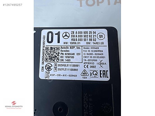 MERCEDES W205 W212 W207 W246 W176 RADAR A0009052504