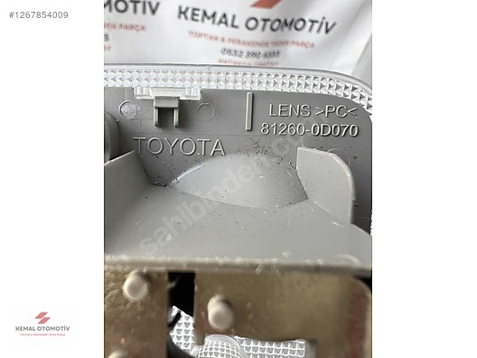 TOYOTA YARIS TAVAN AYDINLATMA LAMBASI 81260-0D070