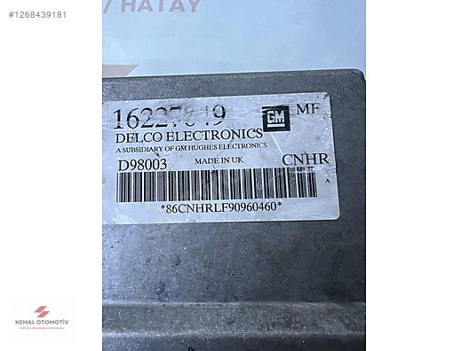 OPEL TIGRA CORSA MOTOR BEYNİ 16227849